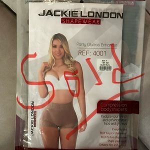 NWT SOLD!¡! Jackie London Shapewear Panty Butt Enhancer, Mocha Size 8